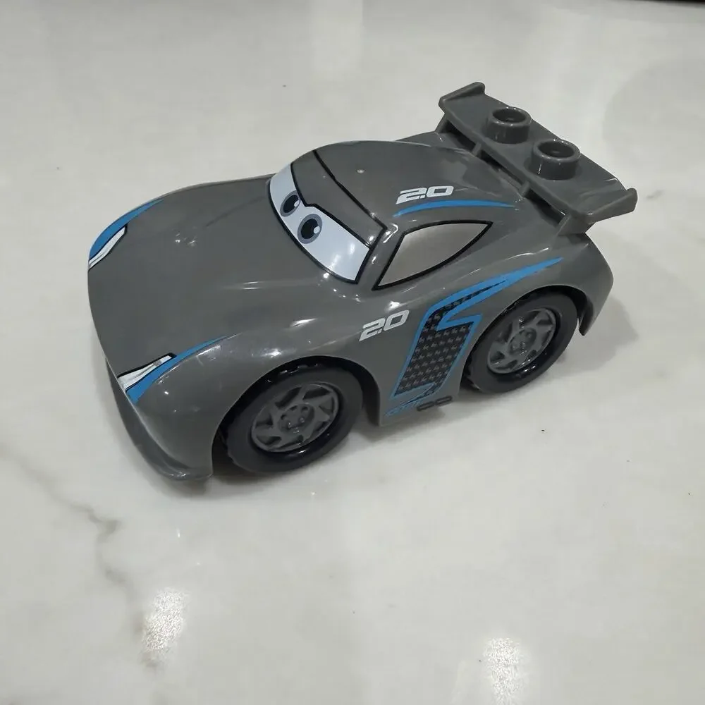 Lego DUPLO-Disney Pixar CARS 3 - Gray-JACKSON STORM Car/Vehicle ONLY- Piston Cup